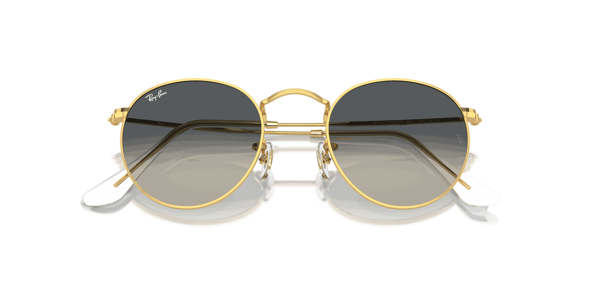 [Grey Lenses, Polished Gold Frame]