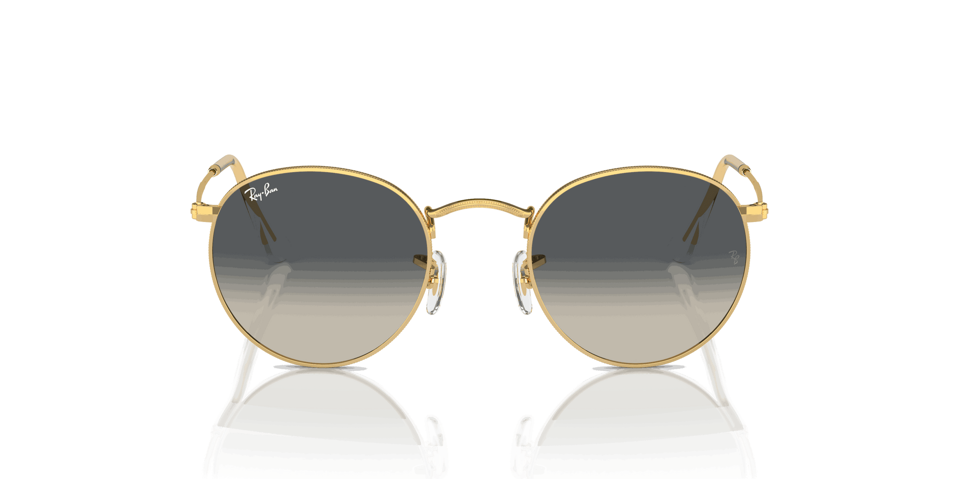 [Grey Lenses, Polished Gold Frame]