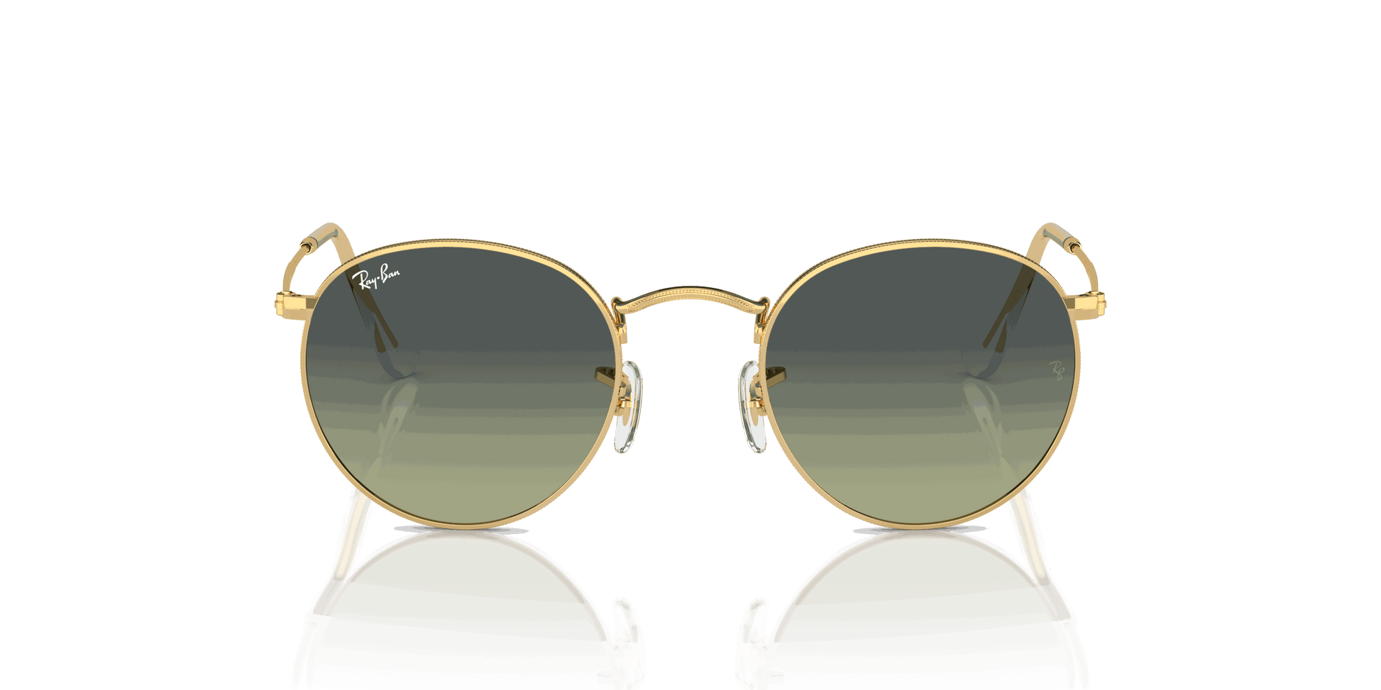 [Green Vintage Lenses, Polished Arista Gold Frame]
