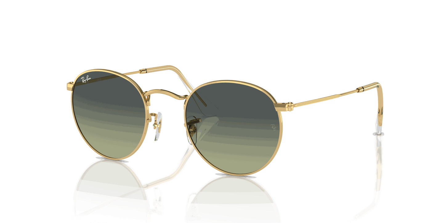[Green Vintage Lenses, Polished Arista Gold Frame]
