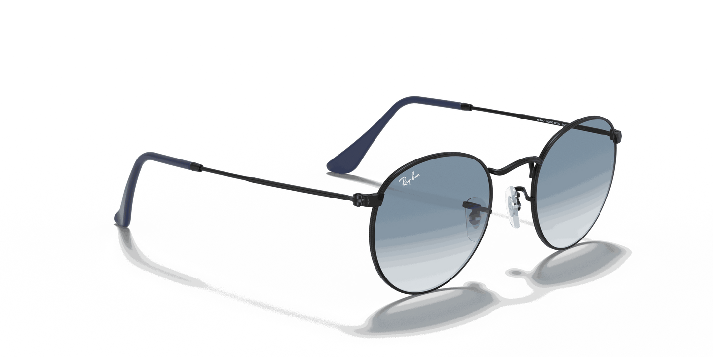 [Light Blue Gradient Lenses, Matte Black Frame]