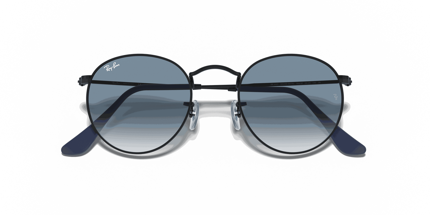 [Light Blue Gradient Lenses, Matte Black Frame]
