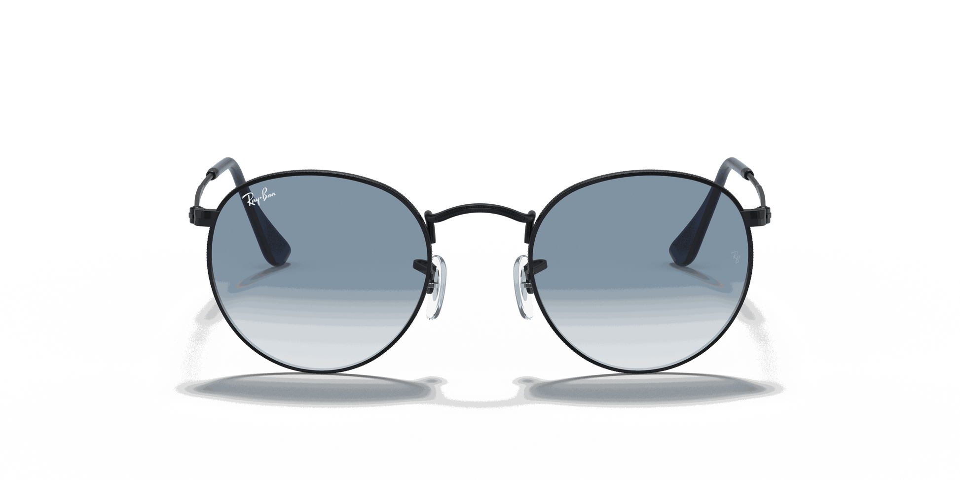 [Light Blue Gradient Lenses, Matte Black Frame]