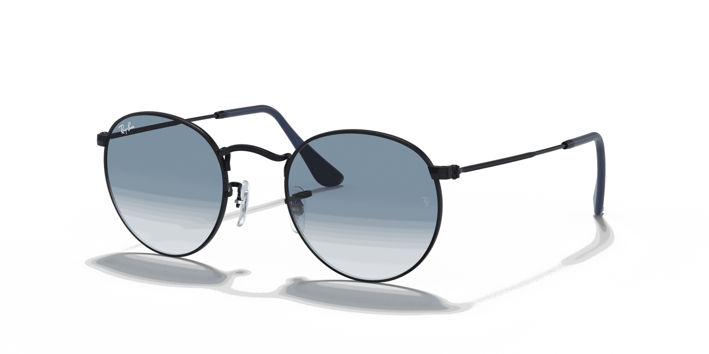 [Light Blue Gradient Lenses, Matte Black Frame]