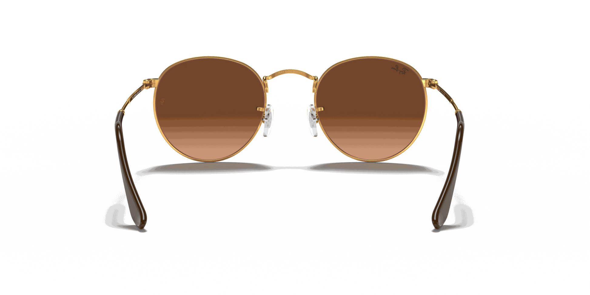 [Pink/Brown Gradient Lenses, Polished Light Bronze Frame]