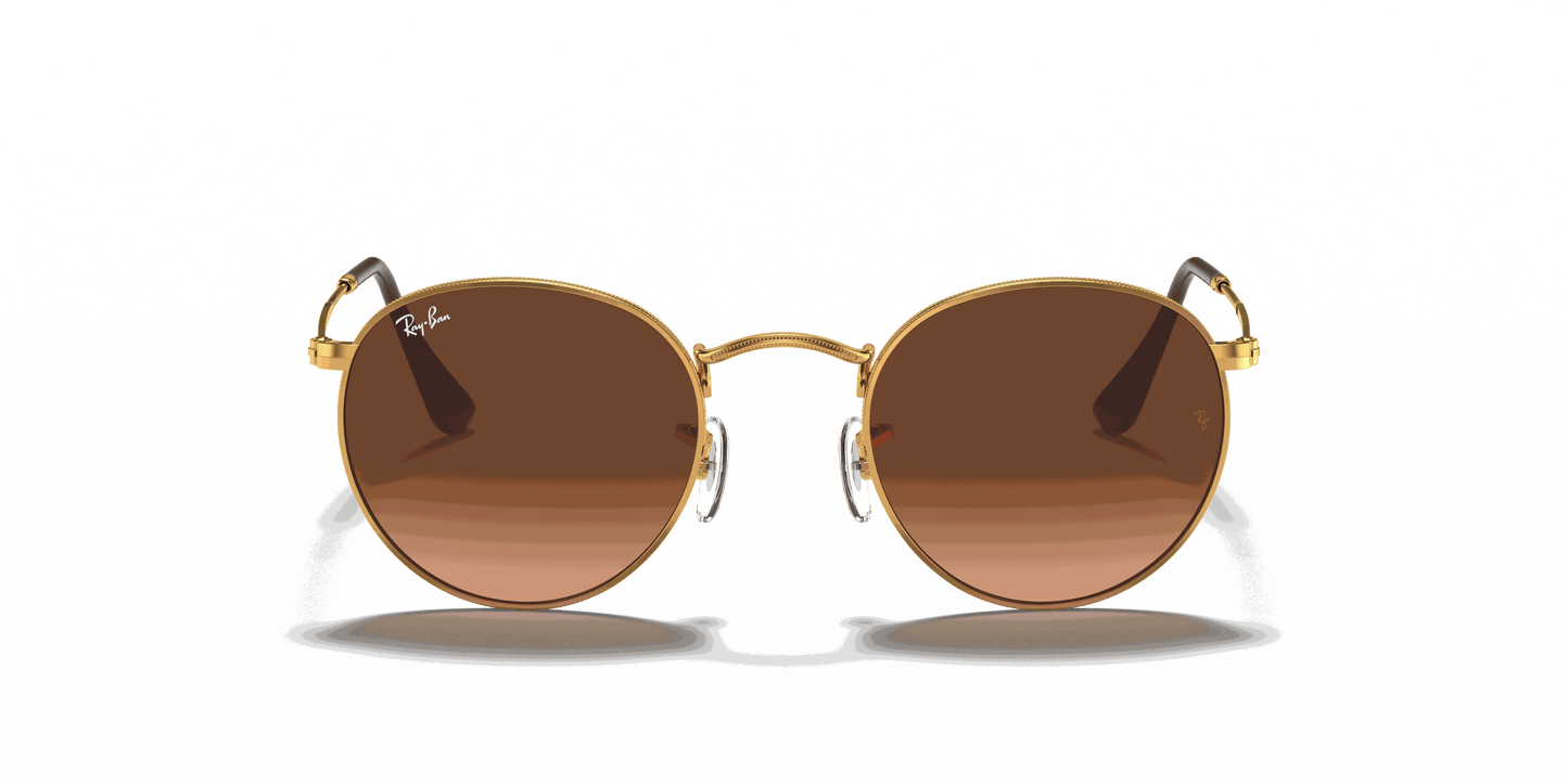 [Pink/Brown Gradient Lenses, Polished Light Bronze Frame]