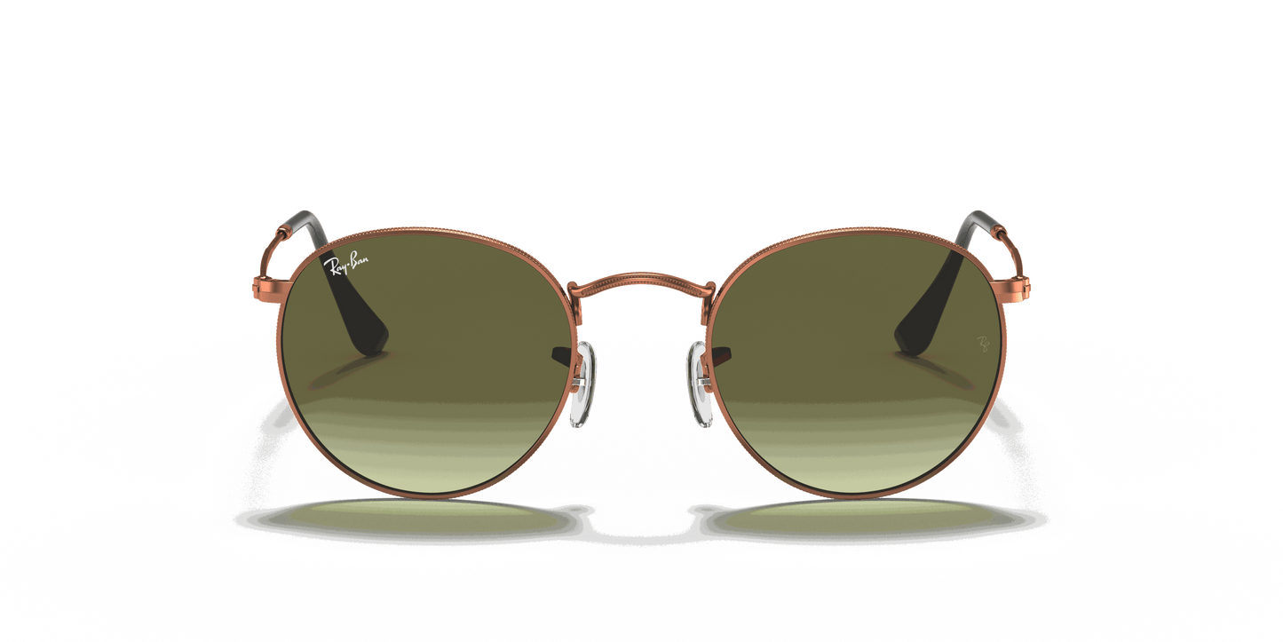 [Green Gradient Lenses, Polished Bronze-Copper Frame]