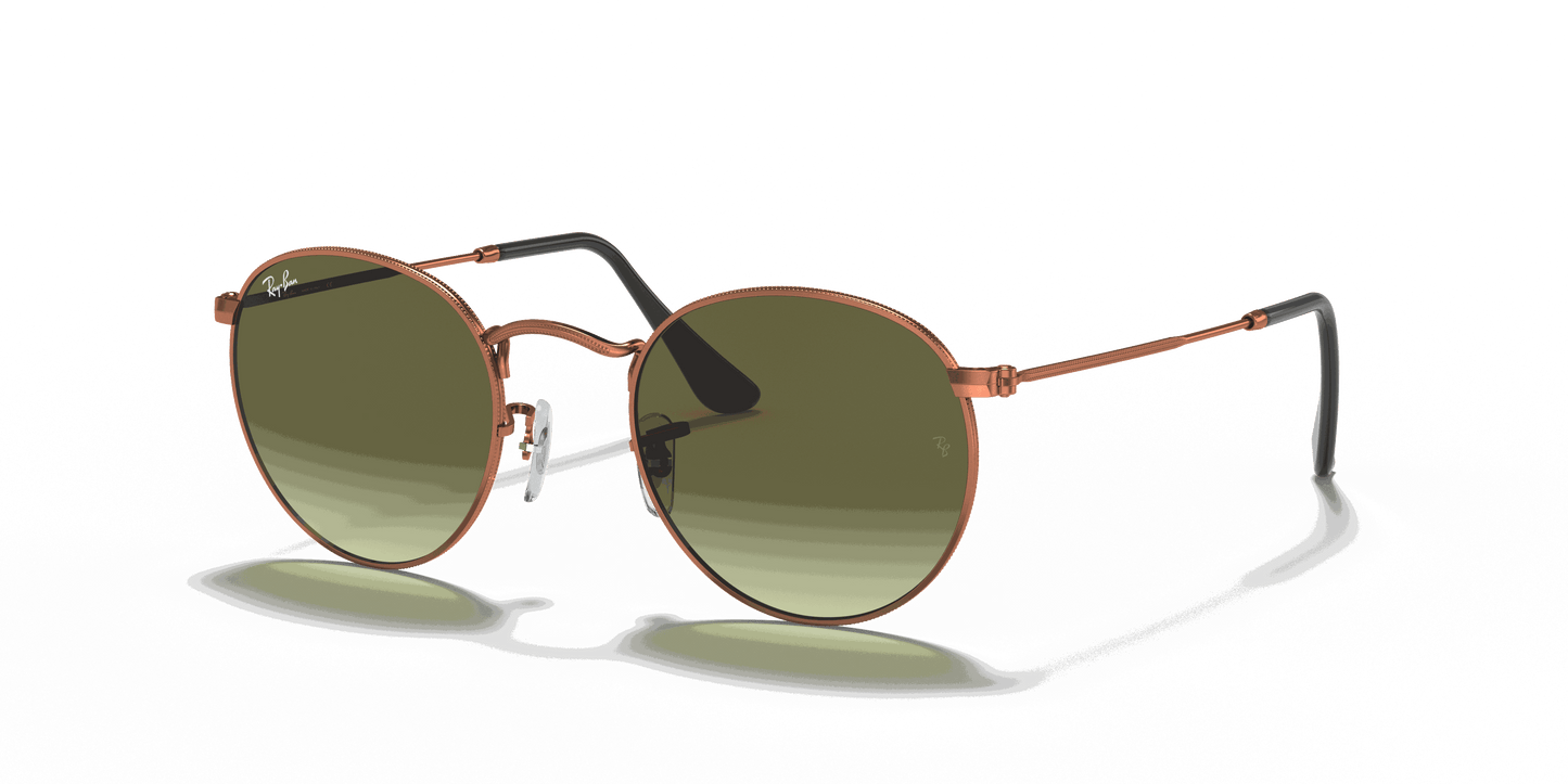 [Green Gradient Lenses, Polished Bronze-Copper Frame]