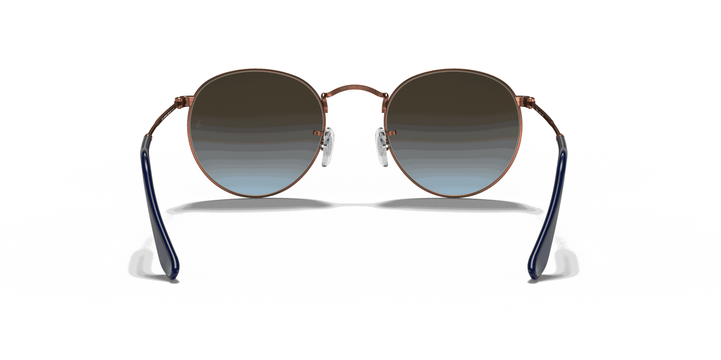 [Blue Lenses, Polished Bronze-Copper Frame]