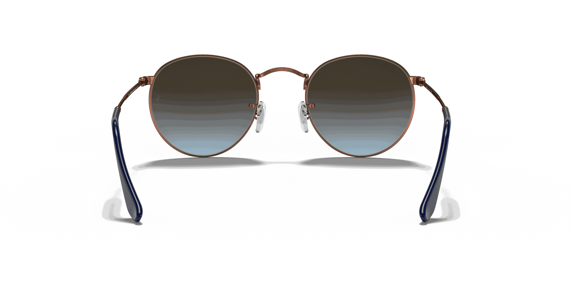 [Blue Lenses, Polished Bronze-Copper Frame]