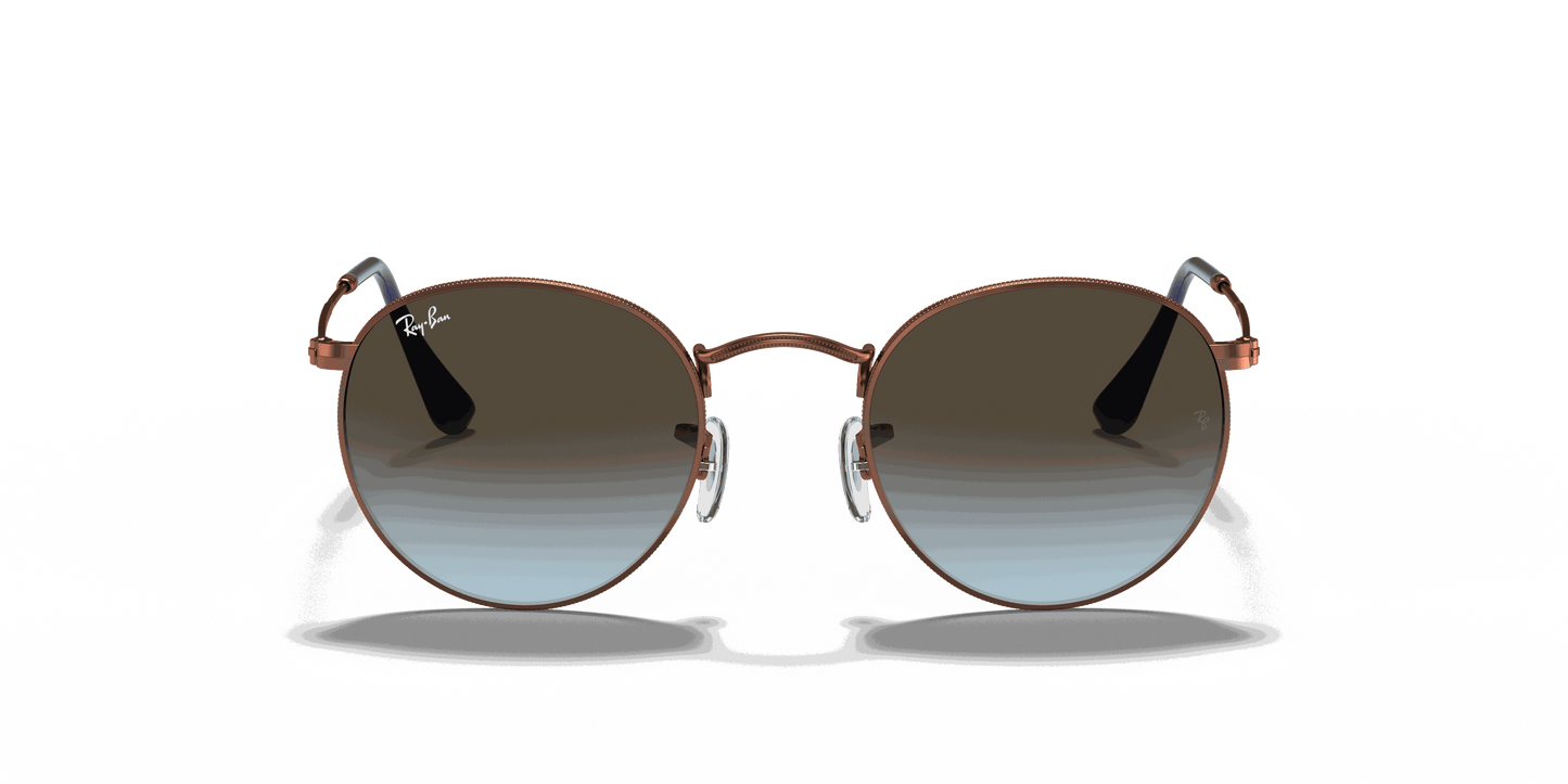 [Blue Lenses, Polished Bronze-Copper Frame]