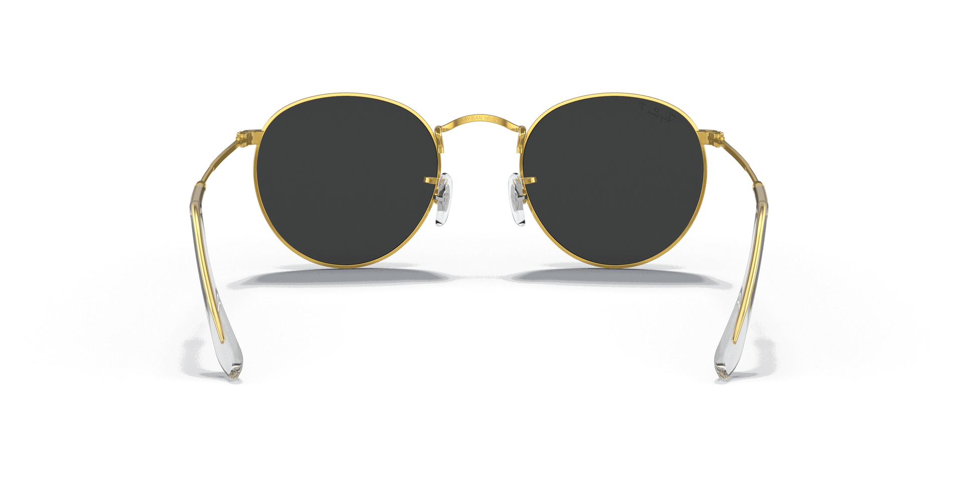 [Black Lenses, Polished Gold Frame]