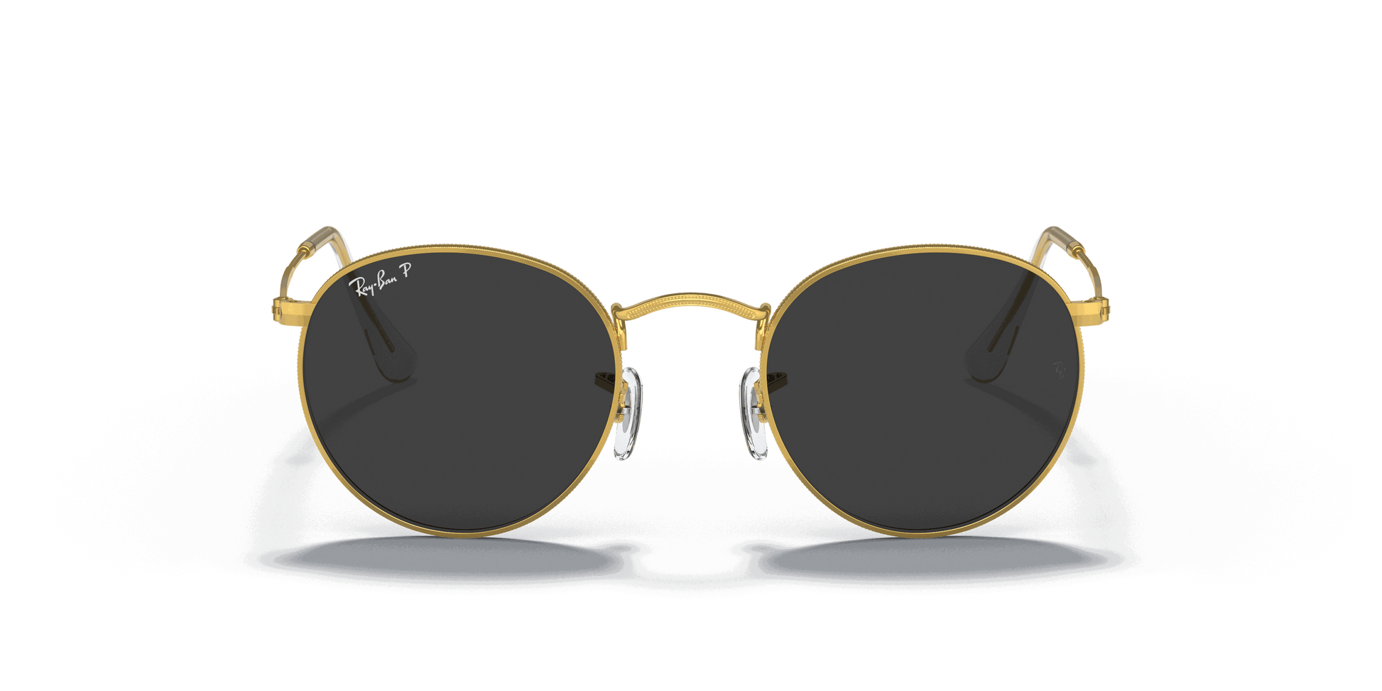 [Black Lenses, Polished Gold Frame]