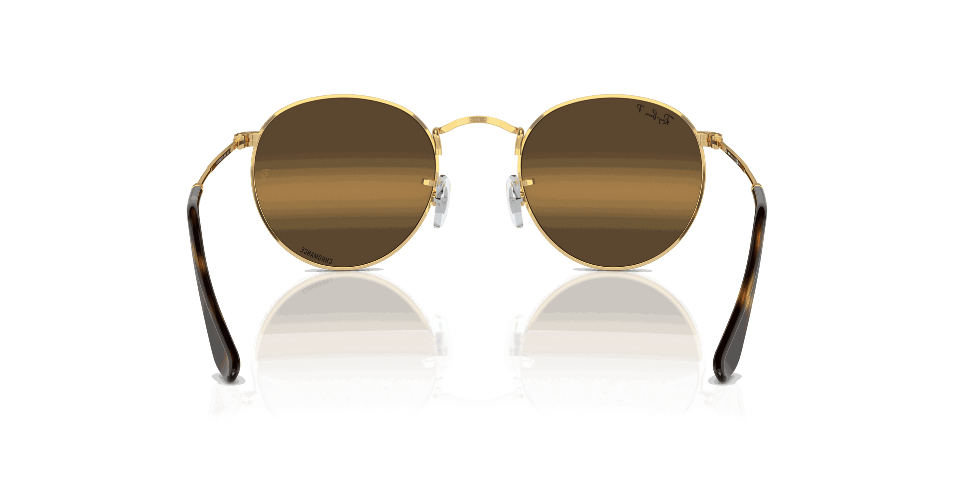 [Silver/Brown Lenses, Polished Arista Gold Frame]