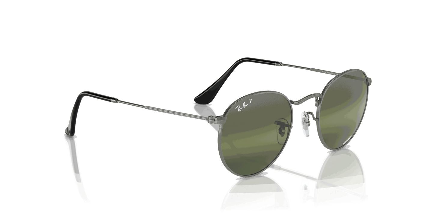 [Silver/Green Lenses, Polished Gunmetal Frame]