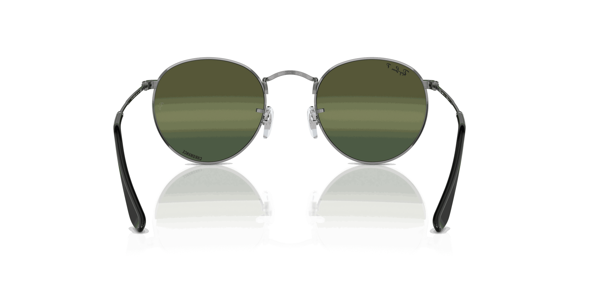 [Silver/Green Lenses, Polished Gunmetal Frame]