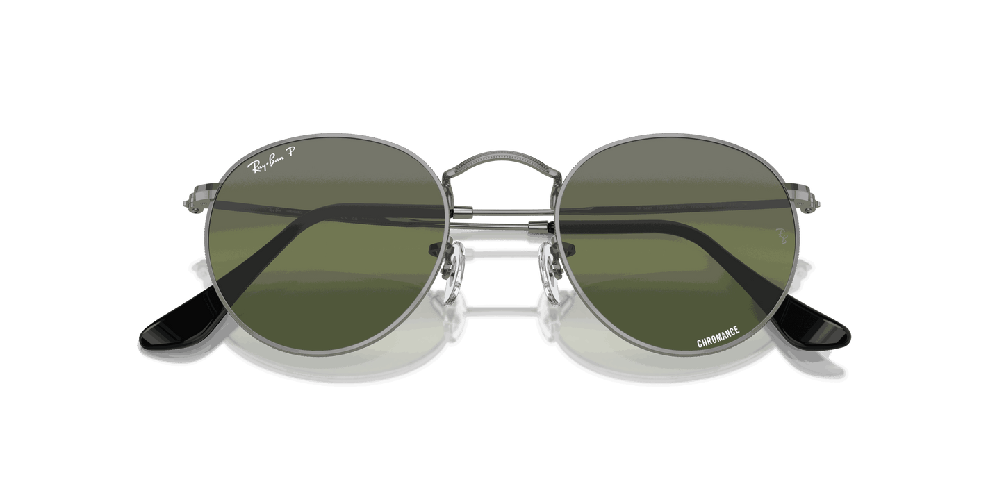 [Silver/Green Lenses, Polished Gunmetal Frame]