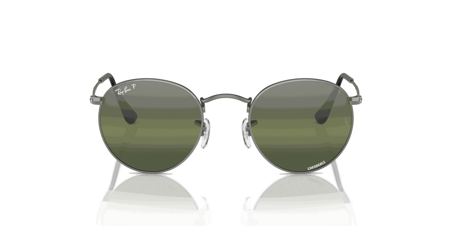 [Silver/Green Lenses, Polished Gunmetal Frame]