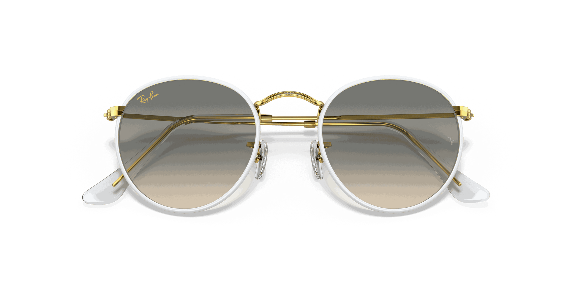 [Light Grey Gradient Lenses, Polished Grey Frame]