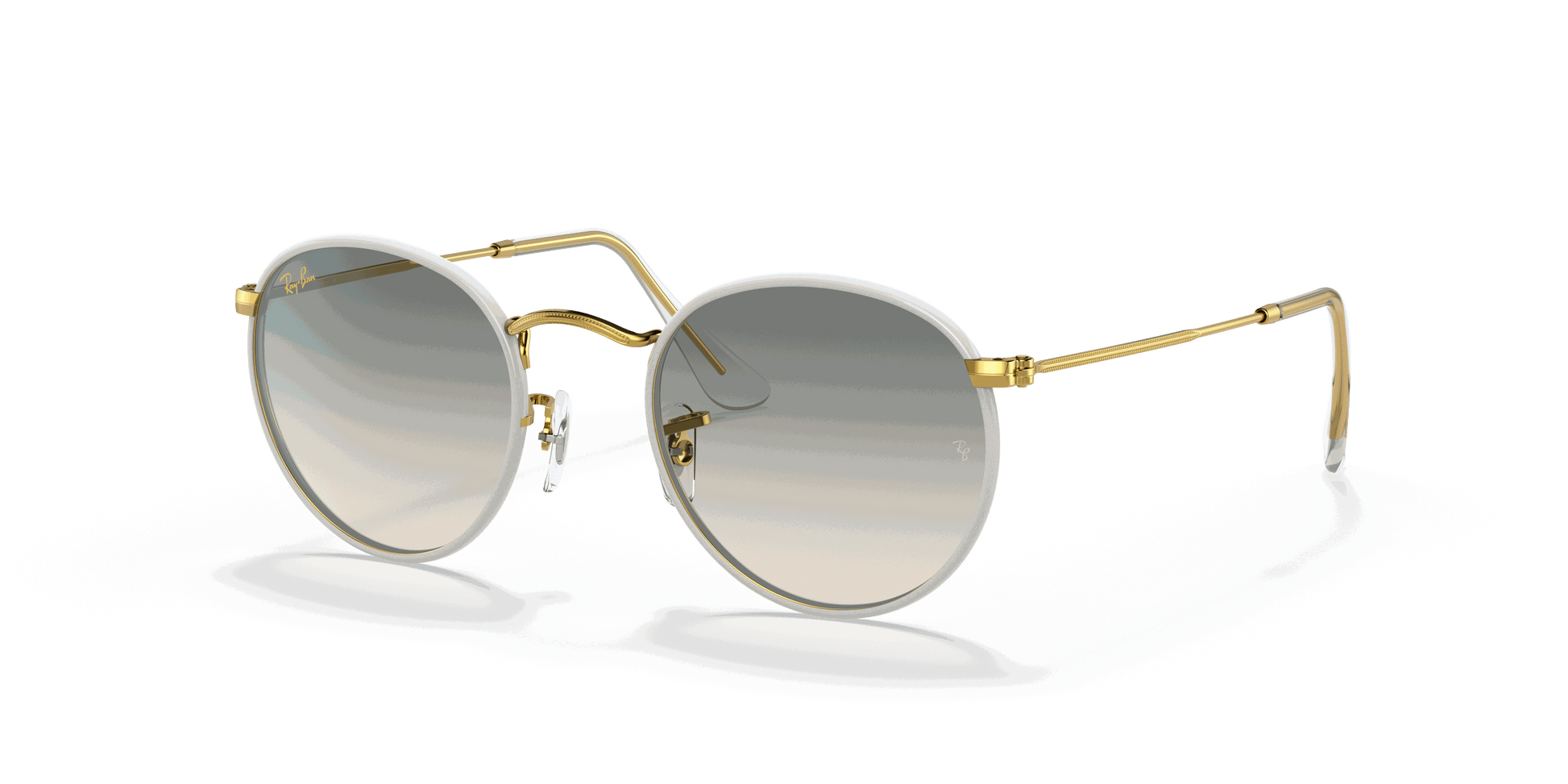 [Light Grey Gradient Lenses, Polished Grey Frame]