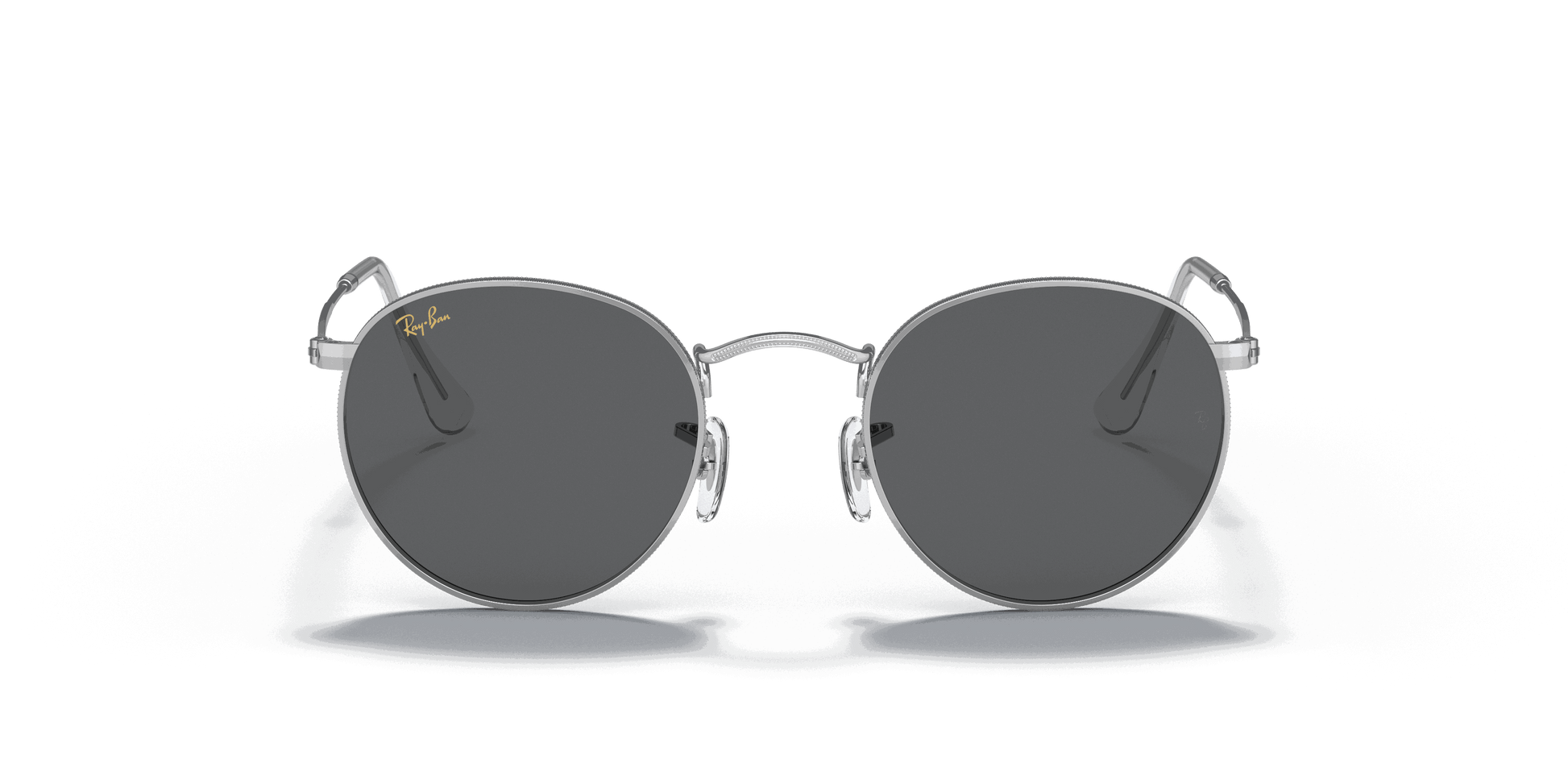 [Dark Grey Lenses, Polished Silver Frame]