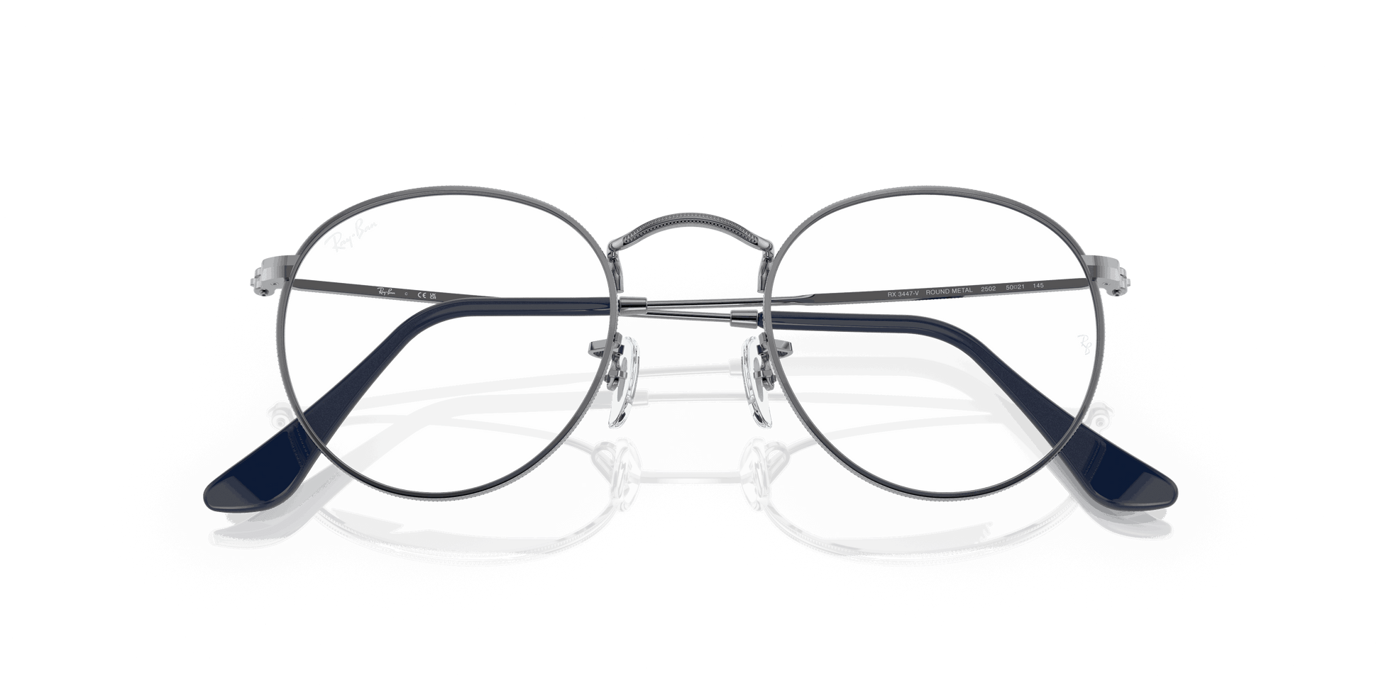 [Demo Lens Lenses, Polished Gunmetal Frame]