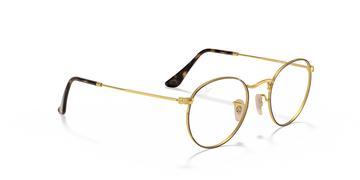 [Clear Lenses, Polished Havana On Gold Frame]