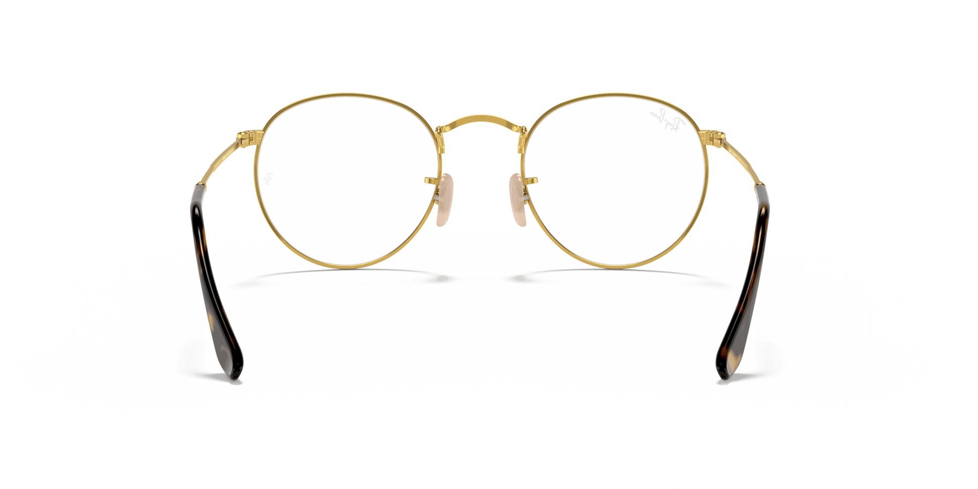 [Clear Lenses, Polished Havana On Gold Frame]