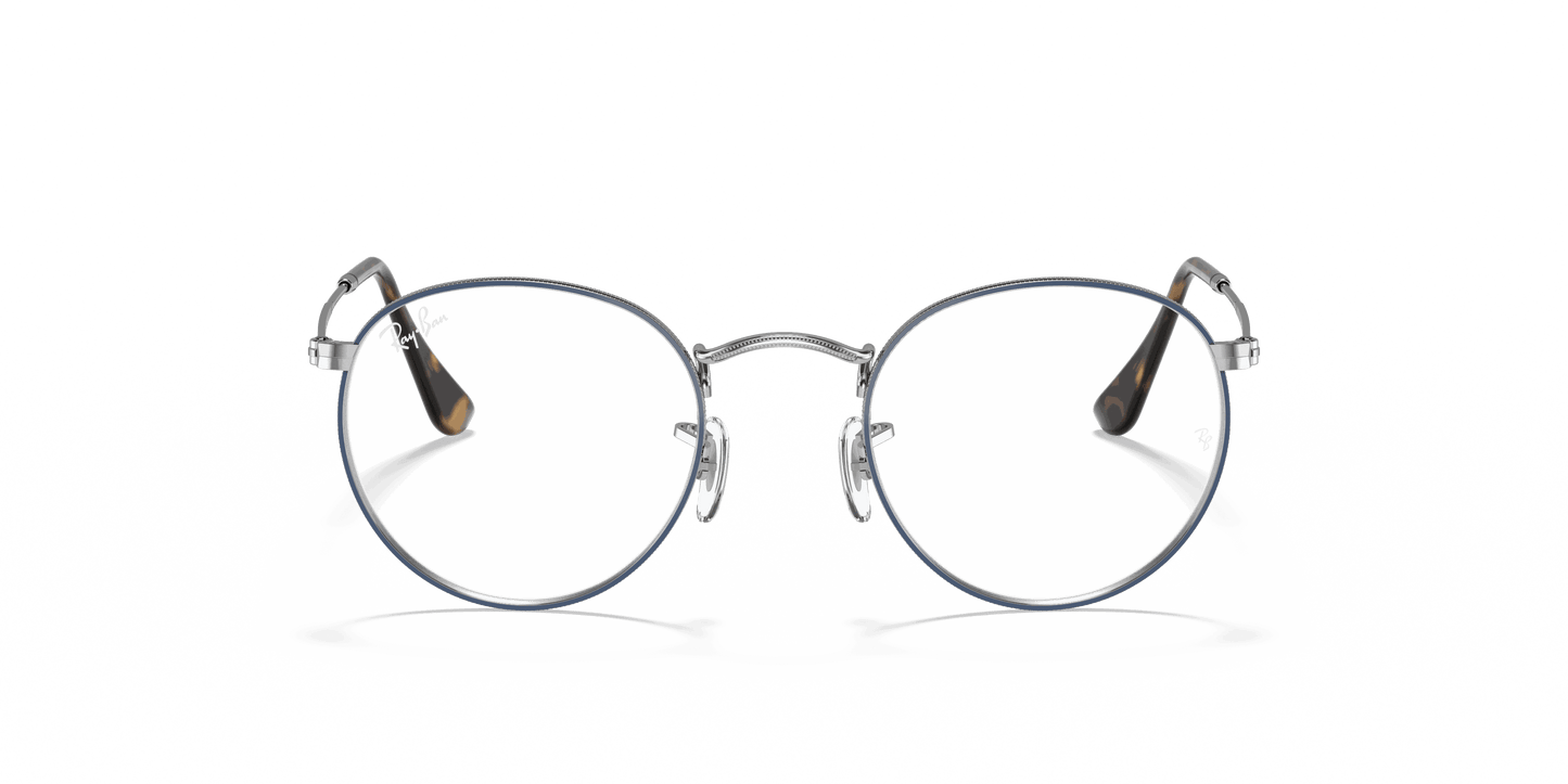 [Clear Lenses, Polished Blue On Silver Frame]