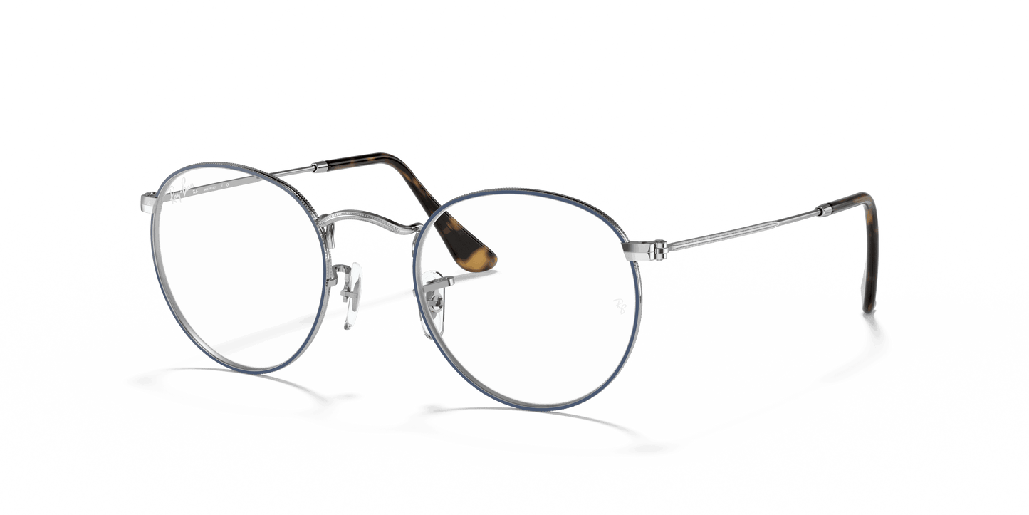 [Clear Lenses, Polished Blue On Silver Frame]