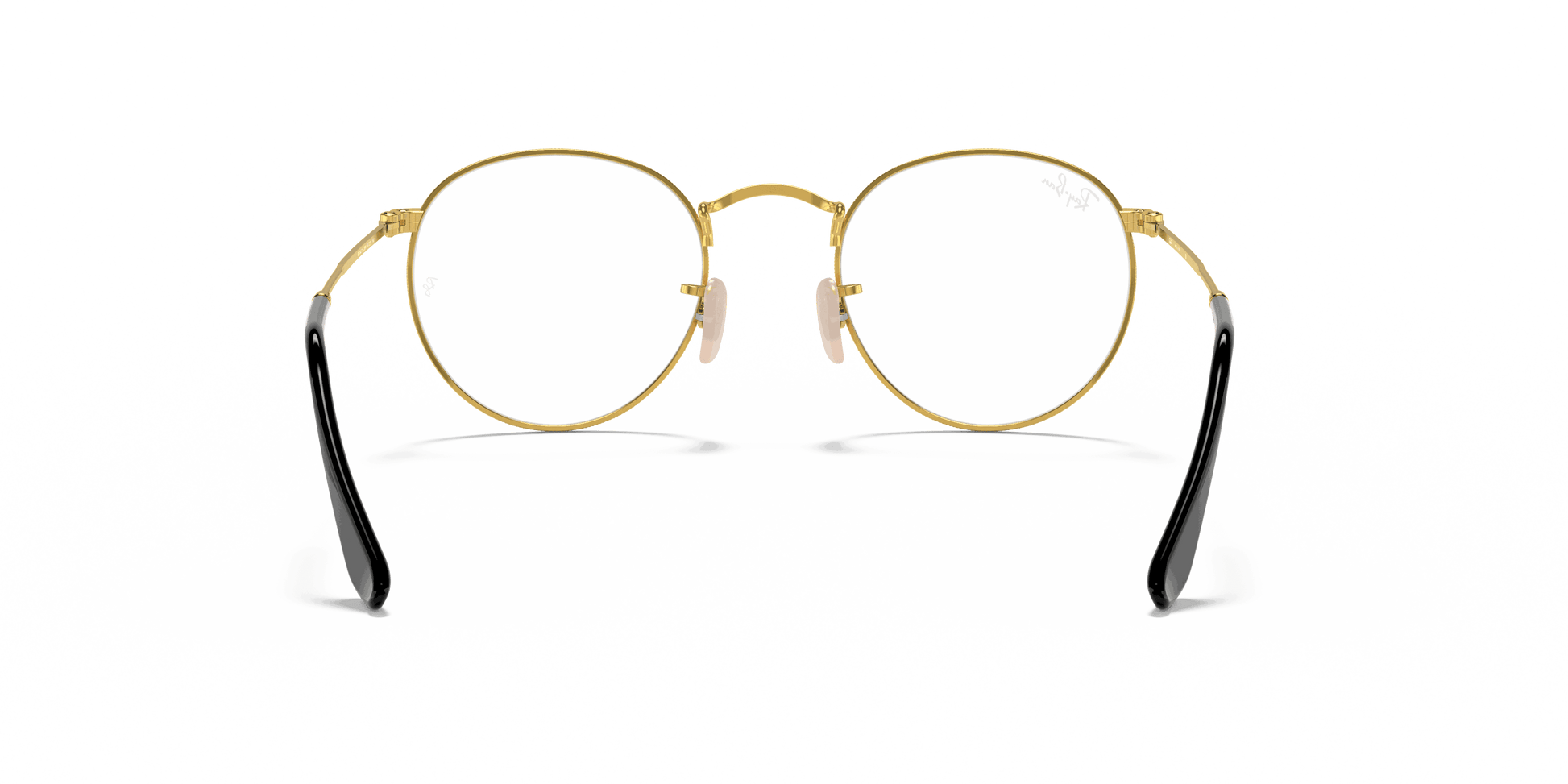 [Clear Lenses, Polished Black On Gold Frame]