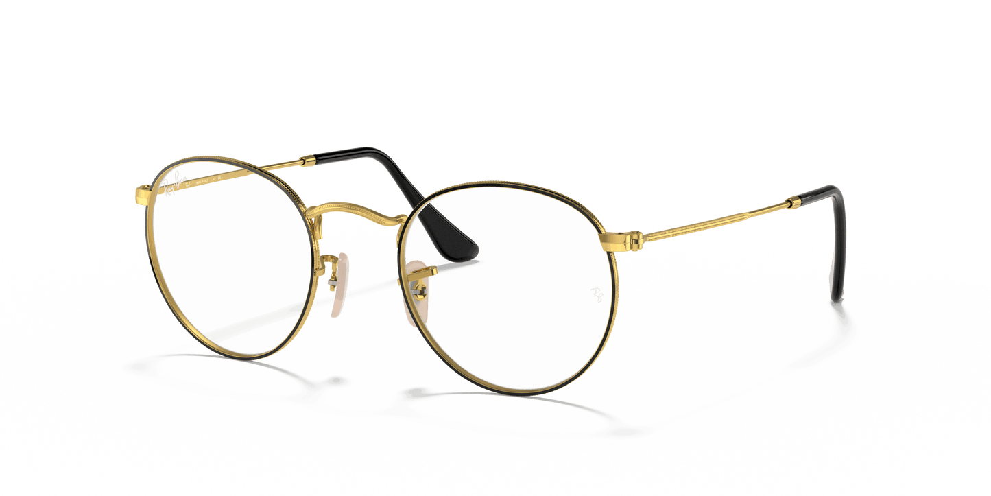 [Clear Lenses, Polished Black On Gold Frame]