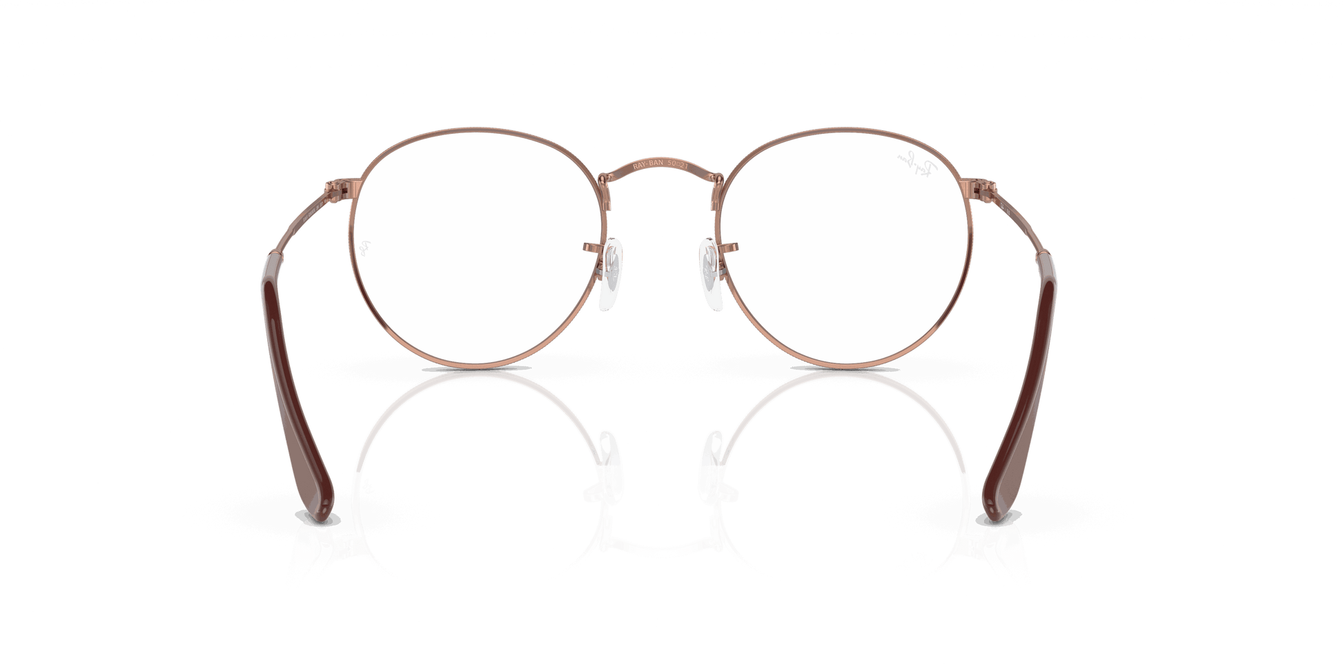 [Clear Lenses, Polished Rose Gold Frame]