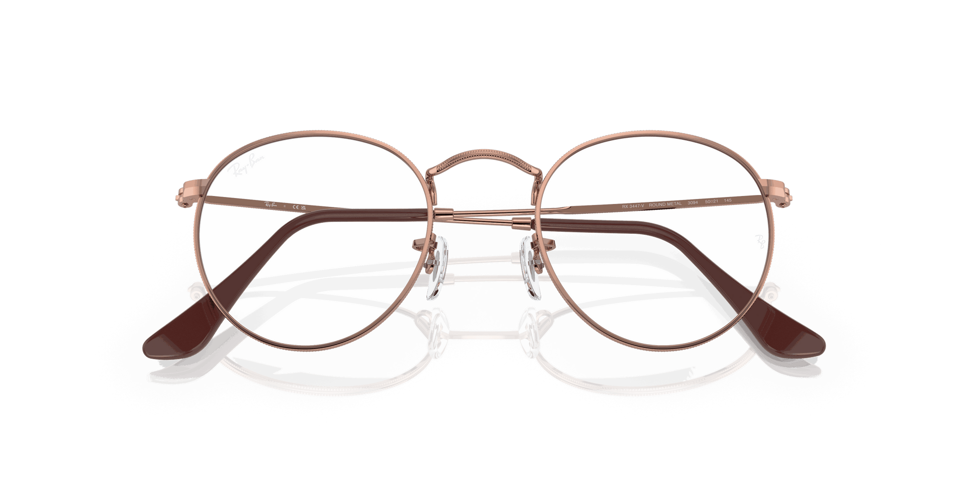 [Clear Lenses, Polished Rose Gold Frame]