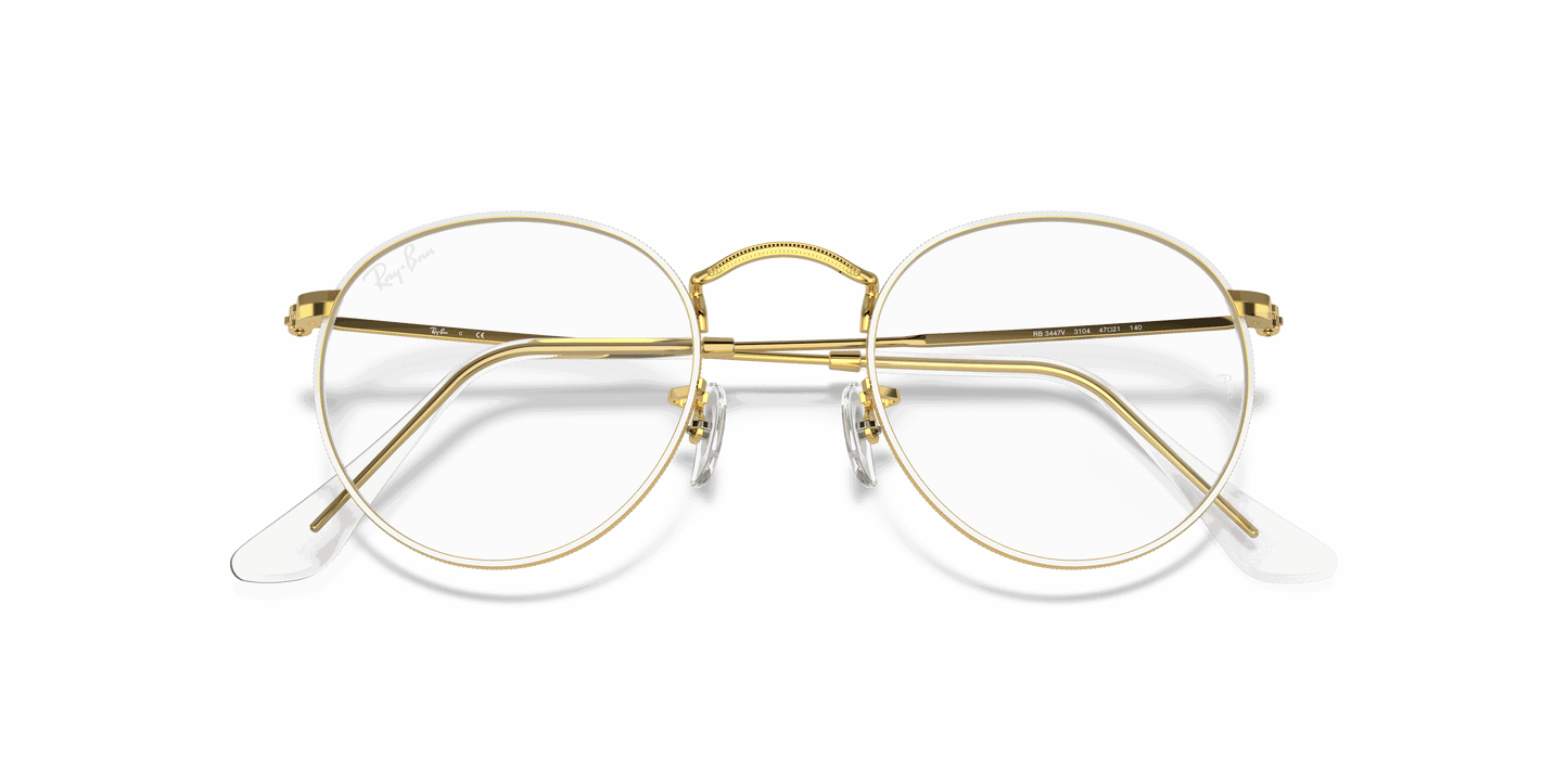 [Clear Lenses, Polished White Frame]