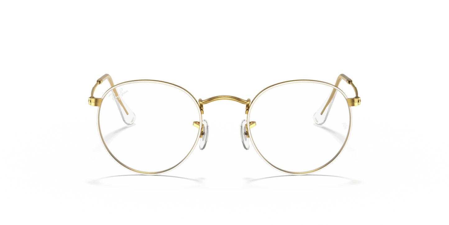 [Clear Lenses, Polished White Frame]