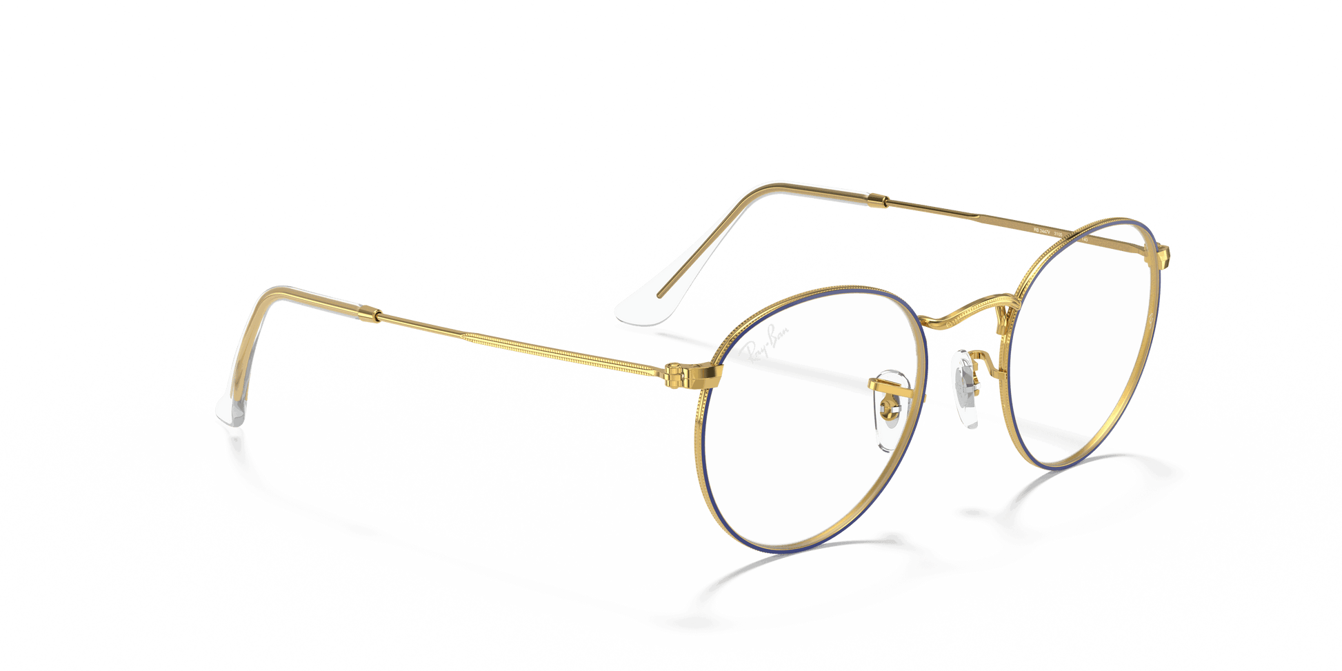 [Clear Lenses, Polished Blue Frame]