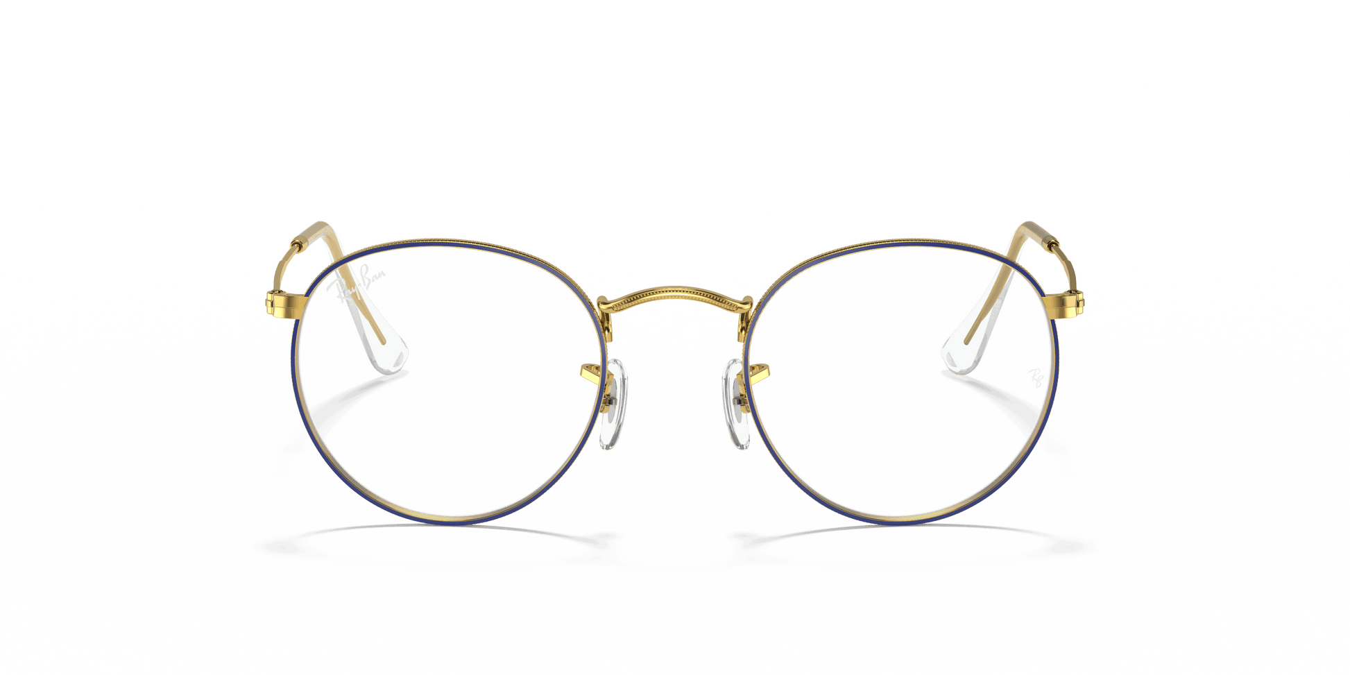 [Clear Lenses, Polished Blue Frame]