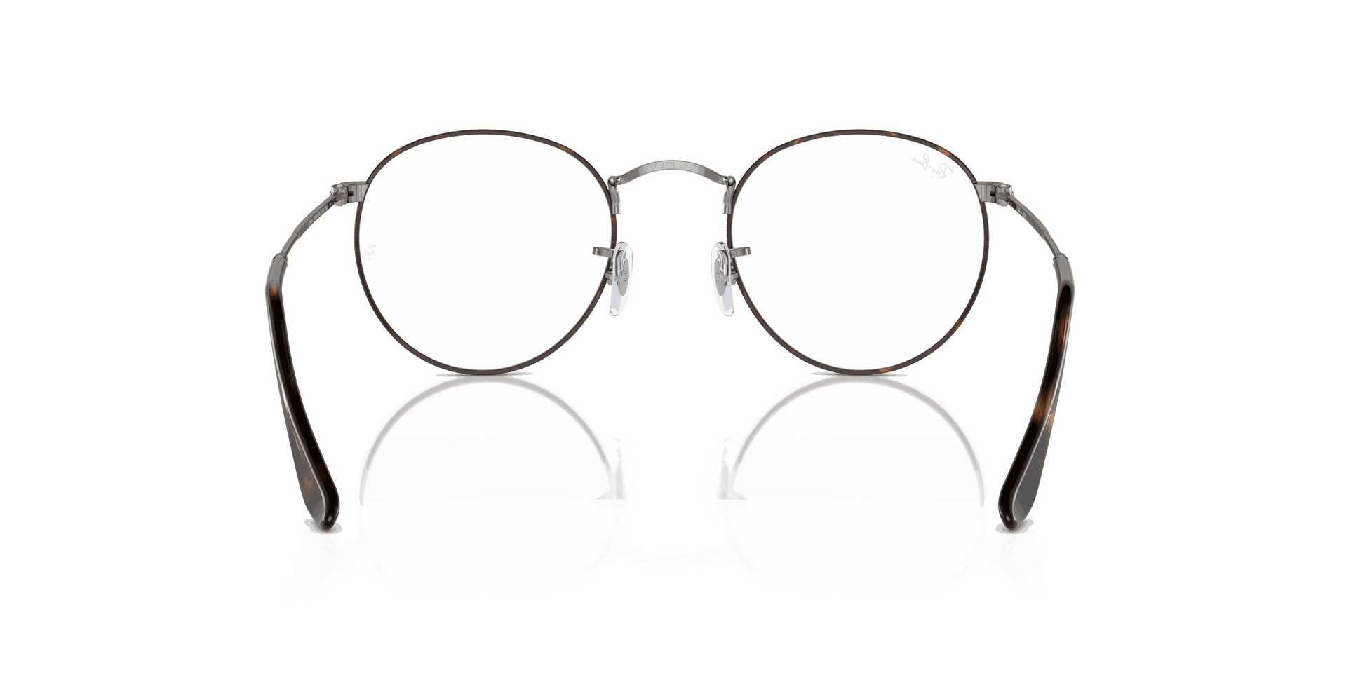 [Clear Lenses, Polished Havana On Gunmetal Frame]