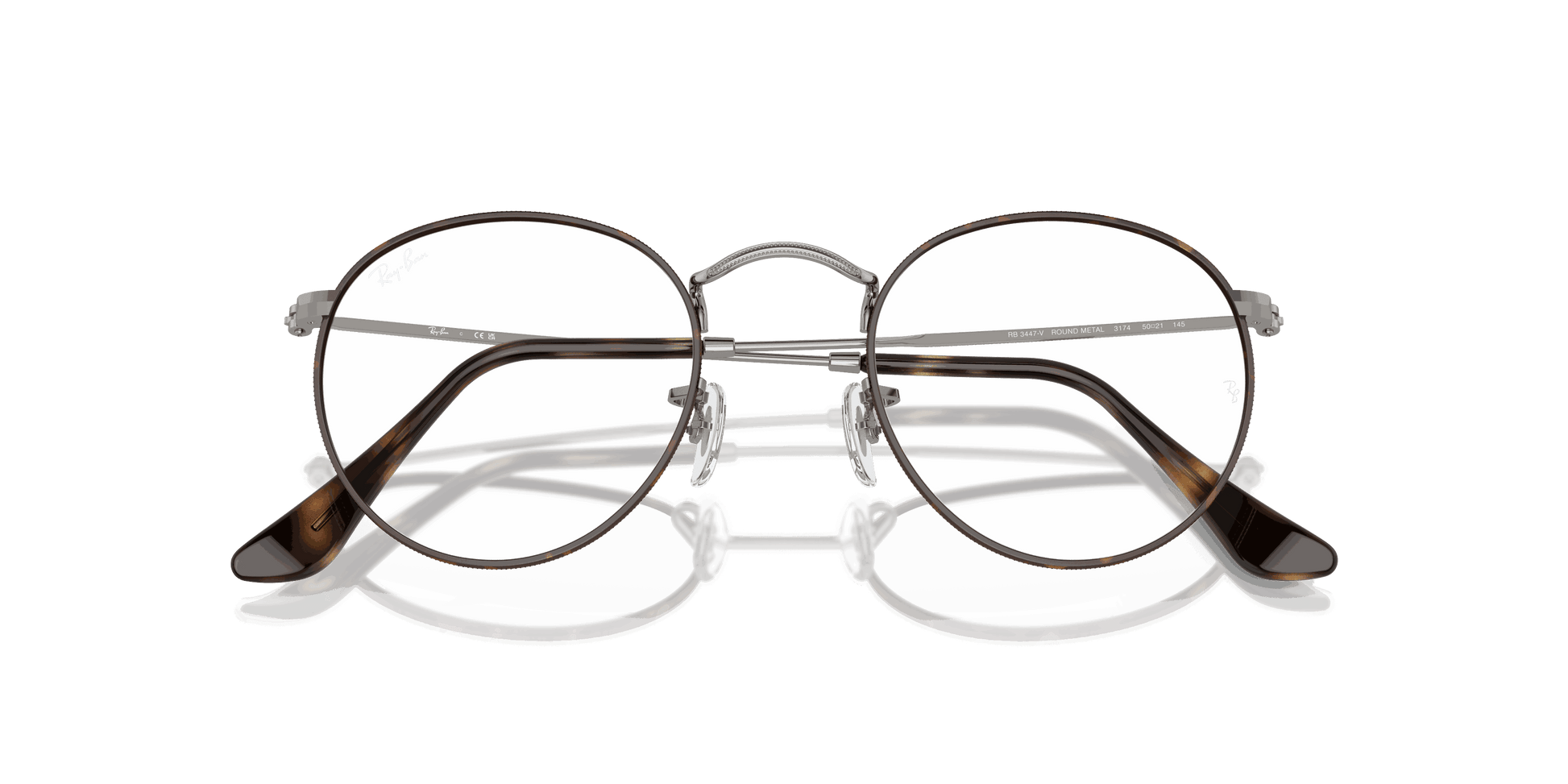 [Clear Lenses, Polished Havana On Gunmetal Frame]