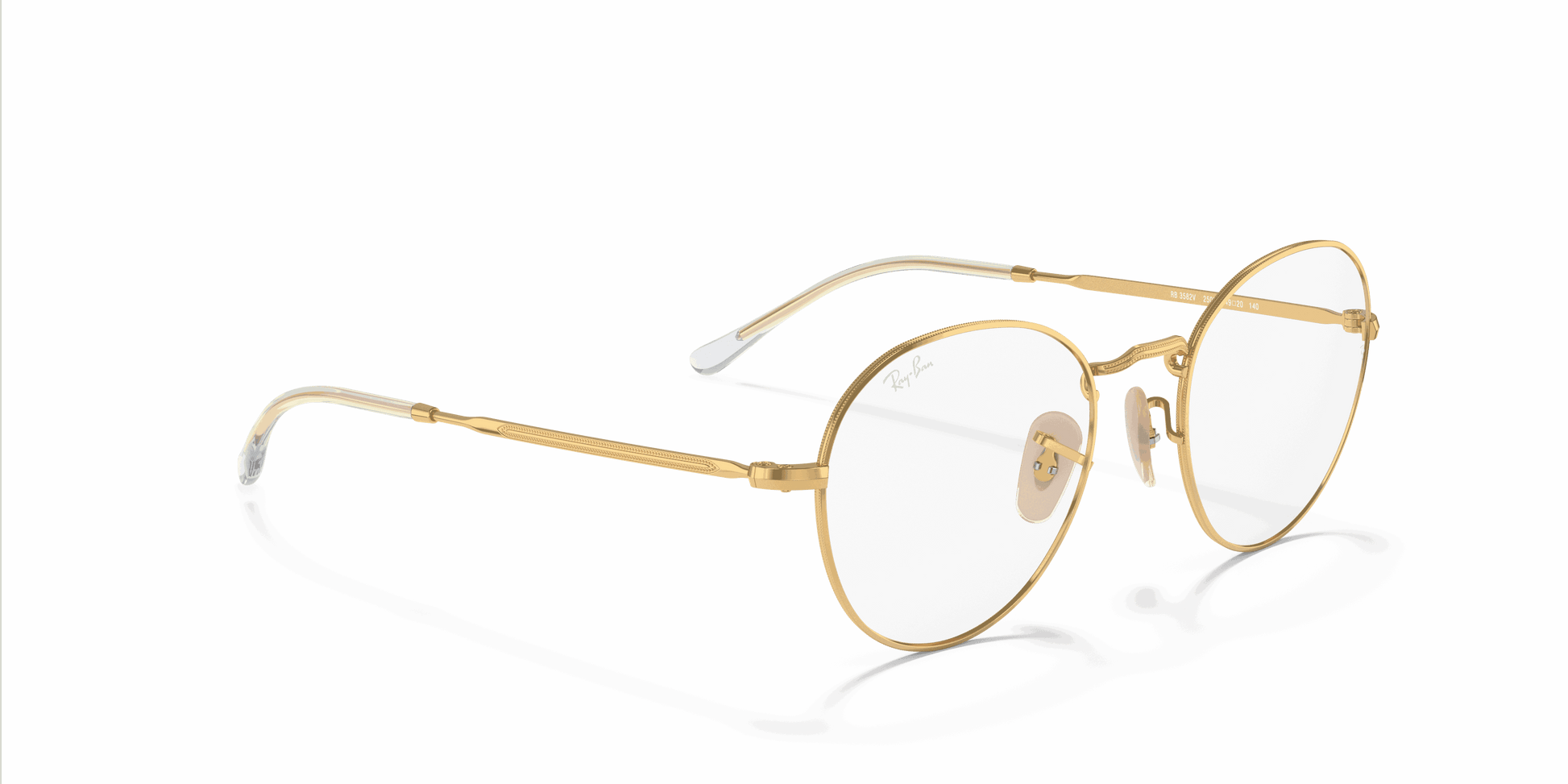 [Clear Lenses, Polished Arista Gold Frame]