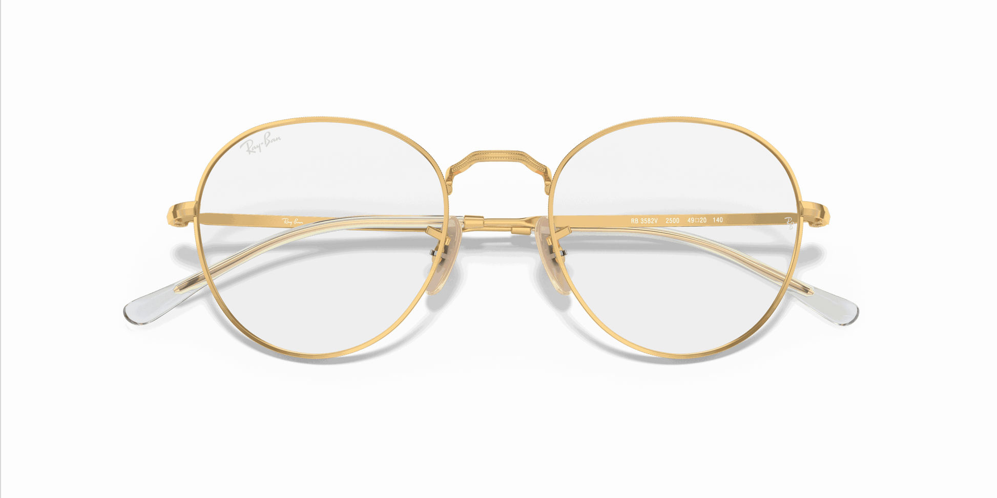 [Clear Lenses, Polished Arista Gold Frame]