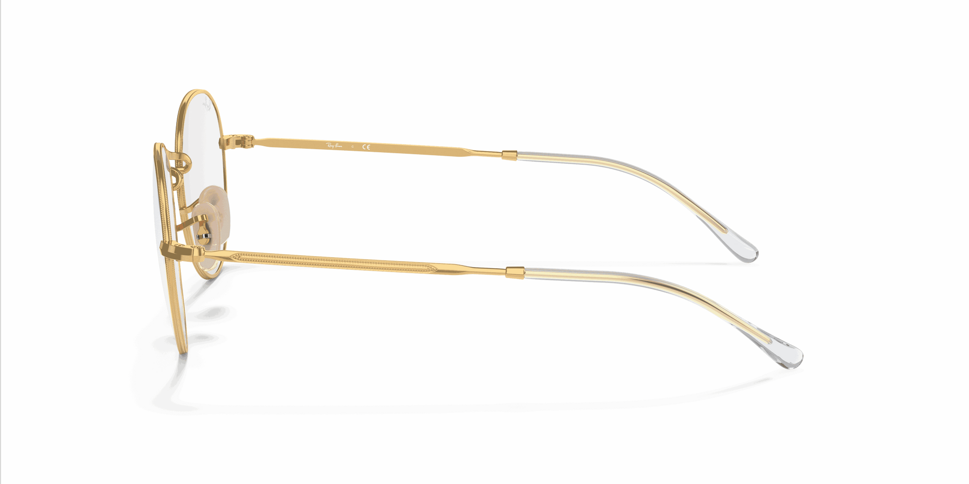 [Clear Lenses, Polished Arista Gold Frame]