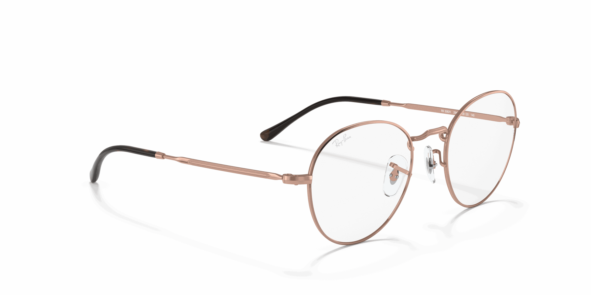 [Clear Lenses, Polished Copper Frame]