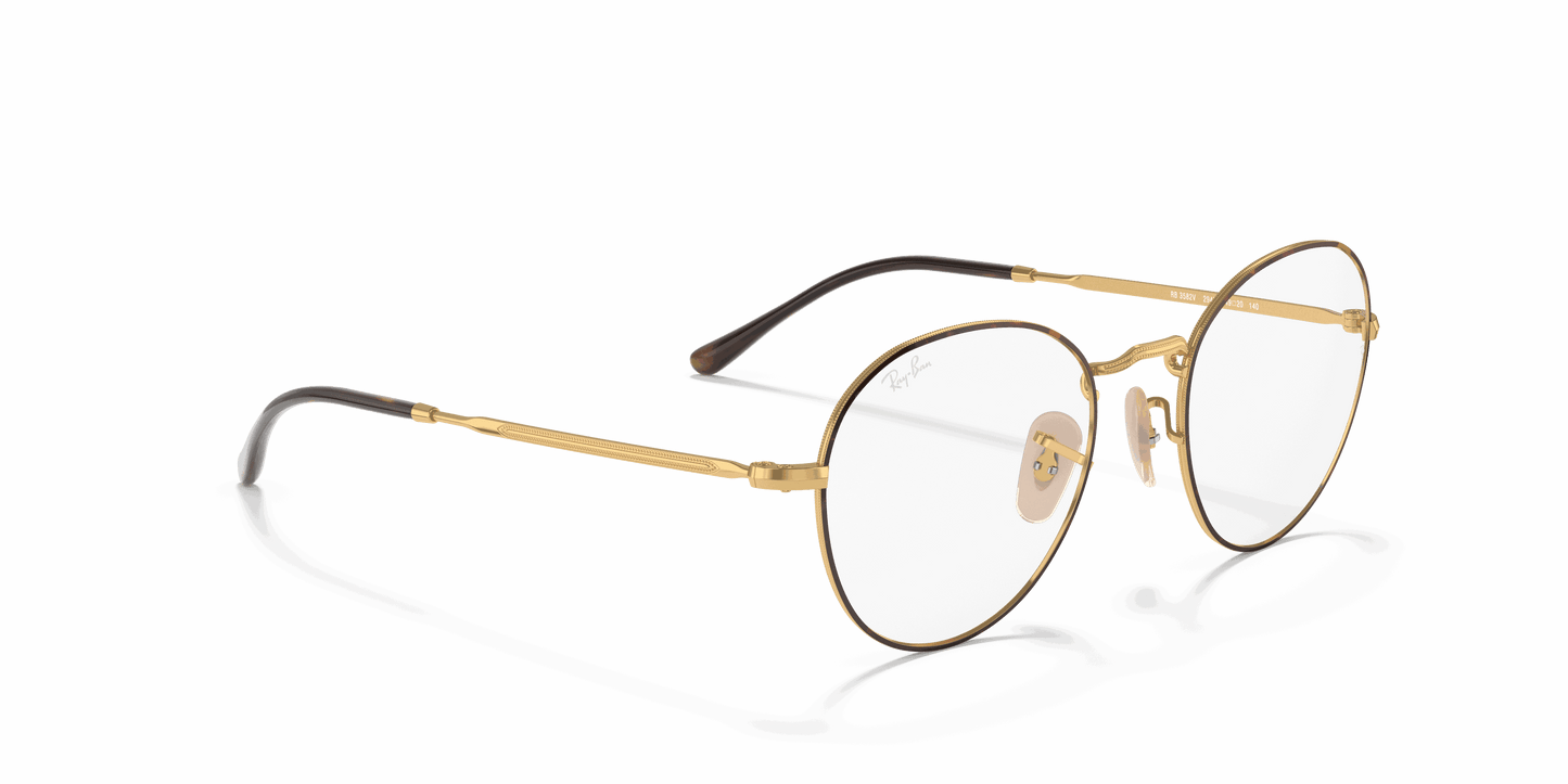 [Clear Lenses, Polished Havana On Gold Frame]