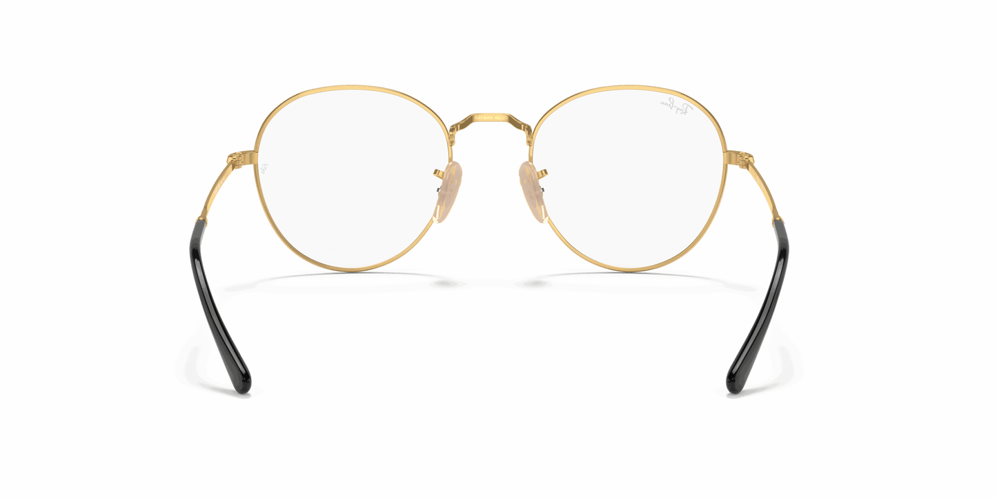 [Clear Lenses, Polished Black On Gold Frame]