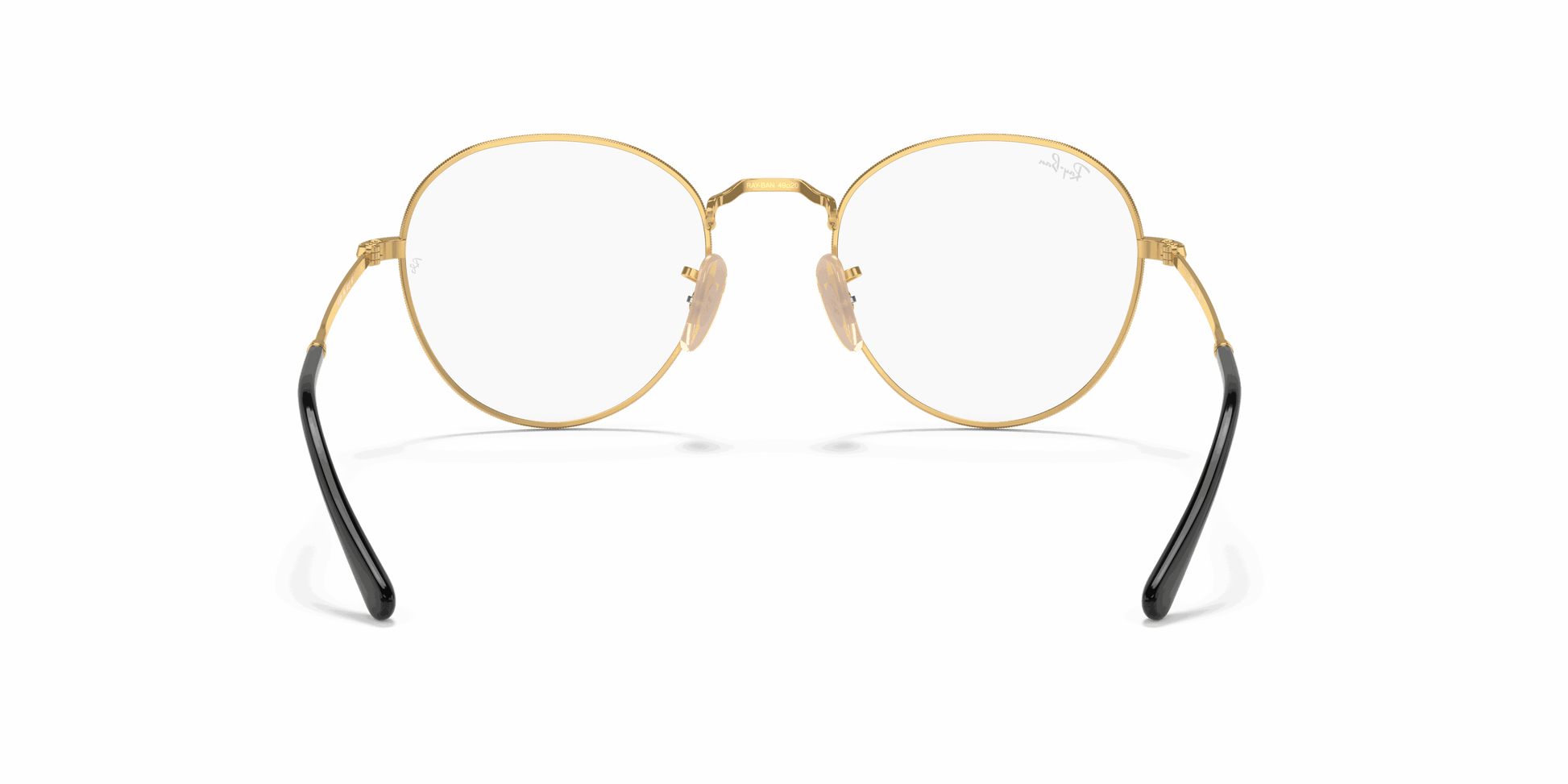 [Clear Lenses, Polished Black On Gold Frame]