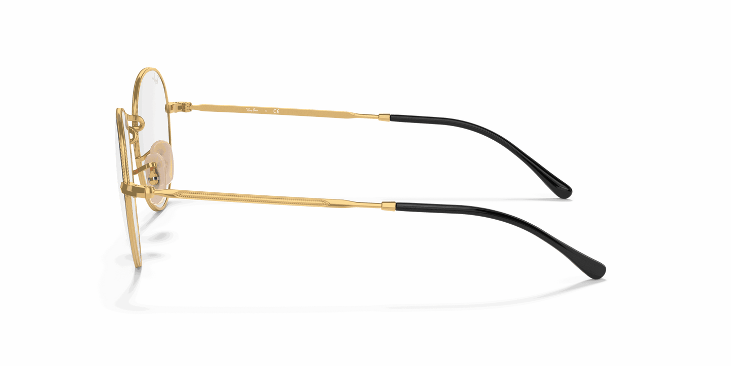 [Clear Lenses, Polished Black On Gold Frame]