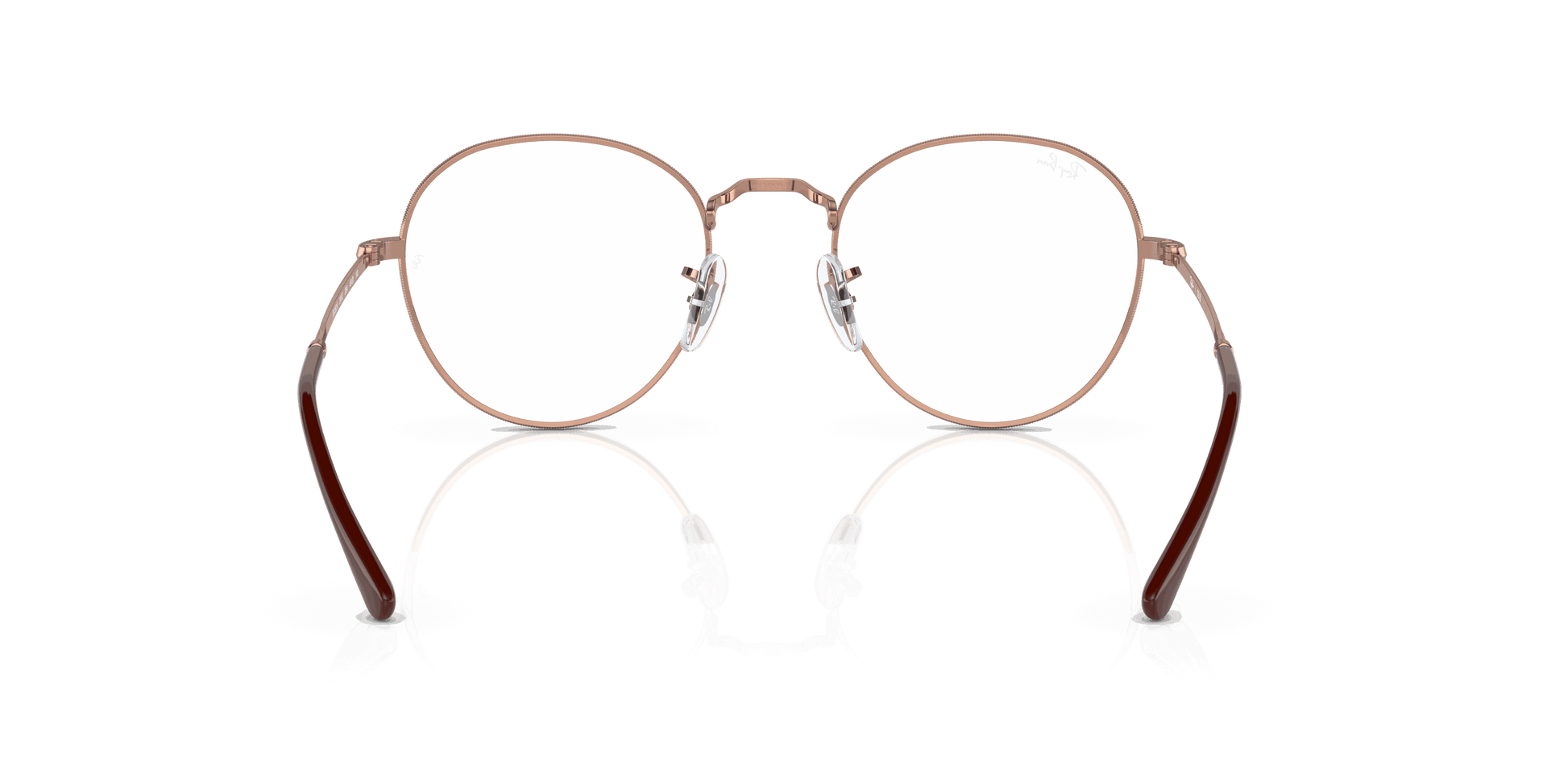 [Clear Lenses, Polished Rose Gold Frame]