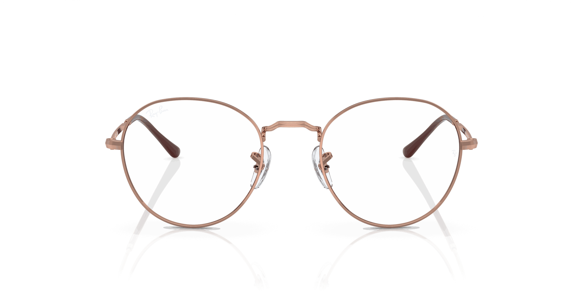 [Clear Lenses, Polished Rose Gold Frame]